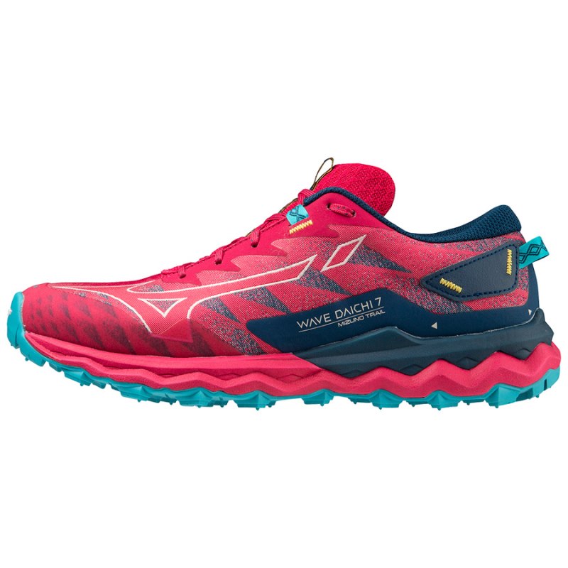 Zapatillas Para Correr Mizuno WAVE Daichi 7 Mujer - Coral / Turquesa Oscuro - Chile M728RFVJPN
